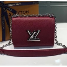 Louis Vuitton Twist PM Bag in Epi Leather M50332 Burgundy 2018