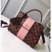 Louis Vuitton Bond Street BB Handbag N41071 Damier Ebene Canvas/Pink 2018