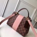 Louis Vuitton Bond Street BB Handbag N41071 Damier Ebene Canvas/Pink 2018