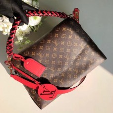 Louis Vuitton Beaubourg MM Handbag in Monogram Canvas M43953 Red 2018