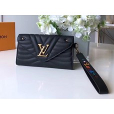 Louis Vuitton New Wave Long Wallet in Calfskin M63298 Black