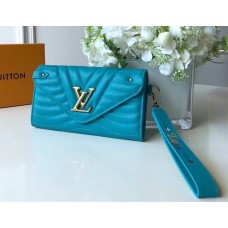 Louis Vuitton New Wave Long Wallet in Calfskin M63298 Blue