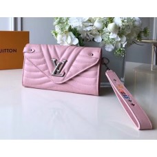 Louis Vuitton New Wave Long Wallet in Calfskin M63729 Pink