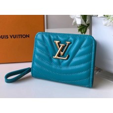 Louis Vuitton New Wave Zippy Short Wallet M63789 Blue
