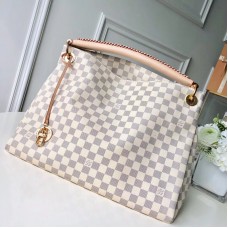 Louis Vuitton Artsy MM Top Handle Bag N41174 Damier Azur Canvas 2017