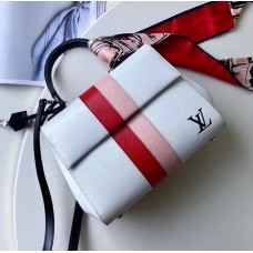 Louis Vuitton Cluny BB Top Handle Bag in Epi Leather M41305 White 2018