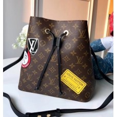 Louis Vuitton NéoNoé Monogram Canvas Bucket Bag Black 2018