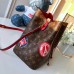 Louis Vuitton NéoNoé Monogram Canvas Bucket Bag Red 2018