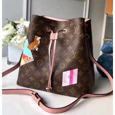 Louis Vuitton NéoNoé Monogram Canvas Bucket Bag Pink 2018