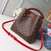 Louis Vuitton NéoNoé Bucket Top Handle Bag in Monogram Canvas M43985 Red 2018