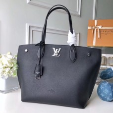 Louis Vuitton Lockme Cabas Tote M55028 Black 2018