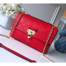 Louis Vuitton Vavin PM Shoulder Bag in Monogram Empreinte Leather M43936 Red 2018