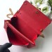 Louis Vuitton Chain Wallet in Monogram Empreinte Leather M63398 Red 2018