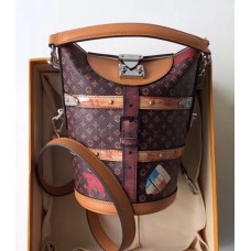 Louis Vuitton Duffle Top Handle Bucket Bag M52276 Monogram Canvas 2018