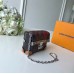 Louis Vuitton Petite Malle Mini Box Clutch/Bag Charm Monogram