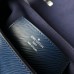Louis Vuitton LV Twist MM Top Handle Bag in Epi Leather M52514 Blue/Black 2018