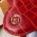 Louis Vuitton Capucines BB Top Handle in Crocodilien Leather N93992 Red 2018