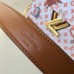 Louis Vuitton Catogram Monogram Canvas Twist MM Bag M44408 White/Brown 2018