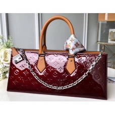 Louis Vuitton Sac Tricot Bag Monogram Vernis Leather Burgundy M44371 2019