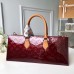 Louis Vuitton Sac Tricot Bag Monogram Vernis Leather Burgundy M44371 2019