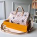 Louis Vuitton Catogram Monogram Canvas Speedy 30 Bandouliere Bag M44400 White 2018