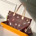 Louis Vuitton Catogram Monogram Canvas Neverfull MM Tote Bag M44441 Brown 2018