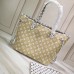 Louis Vuitton Monogram Canvas Neverfull MM Tote Bag M44568 Kaki/White/Apricot 2019