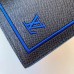 Louis Vuitton Leather Passport Cover Black/Blue 2019