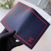 Louis Vuitton Leather Passport Cover Dark Blue/Red 2019