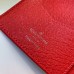 Louis Vuitton Leather Passport Cover Dark Blue/Red 2019