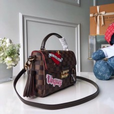 Louis Vuitton Damier Ebene Canvas Travel Stickers Croisette Bag N40055 2019