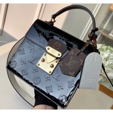 Louis Vuitton Monogram Vernis Patent Leather Spring Street Bag M90375 Black 2019