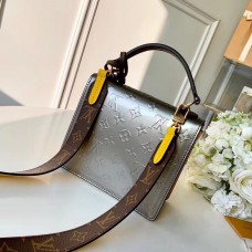 Louis Vuitton Monogram Vernis Patent Leather Spring Street Bag M90376 Bitume Métallisé 2019