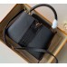 Louis Vuitton Capucines PM Bag Central Stripe Crocodile Black