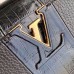 Louis Vuitton Capucines PM Bag Central Stripe Crocodile Black