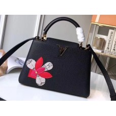 Louis Vuitton Capucines BB Bag Iris Blossom M54697 Black