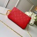 Louis Vuitton Monogram Empreinte Pochette Double Zip Bag M63916 Marine Rouge 2019