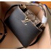 Louis Vuitton Capucines BB Bag Python Handle and Flap N95509 Black