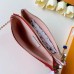Louis Vuitton Monogram Canvas Pochette Double Zip Bag M67561 Rouge 2019
