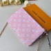 Louis Vuitton Monogram Canvas Pochette Double Zip Bag M67561 Rouge 2019