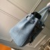 Louis Vuitton x Supreme Humble Travel Bag Birkin 25cm Printed Jeans Denim Blue 2019
