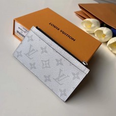 Louis Vuitton Monogram Antarctica Canvas Coin Card Holder M30270 White 2019