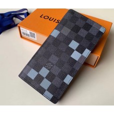 Louis Vuitton Damier Graphite Pixel Canvas Brazza Wallet N60163 Gray 2019