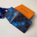 Louis Vuitton Damier Graphite Pixel Canvas Slender Wallet N60180 Blue 2019