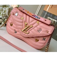 Louis Vuitton Love Lock New Wave Chain MM Bag M53214 Rose 2019