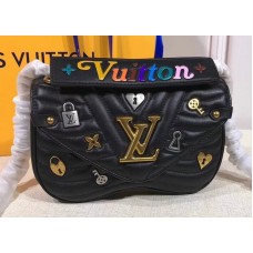 Louis Vuitton Love Lock New Wave Chain PM Bag M53213 Black 2019