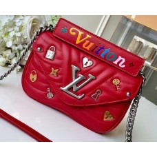 Louis Vuitton Love Lock New Wave Chain PM Bag M53213 Red 2019