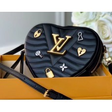 Louis Vuitton Love Lock New Wave Heart Bag Black 2019
