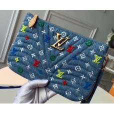 Louis Vuitton New Wave Zip Pochette Bag M67538 Denim 2019