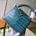 Louis Vuitton Crocodilien Brillant Capucines Mini Bag N93430 Ocean Blue